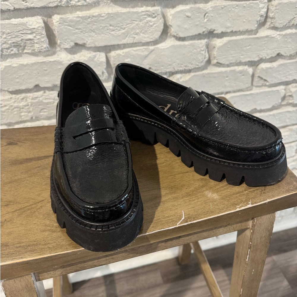 Pedro Garcia Black Patent Leather Loafers